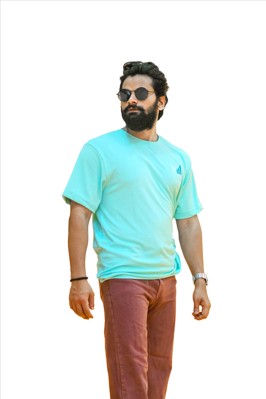 Popcorn Premium Sports T-shirt Aqua