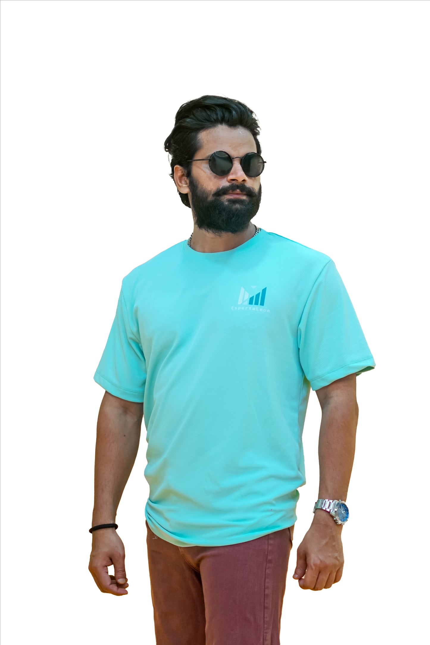 Popcorn Premium Sports T-shirt Aqua