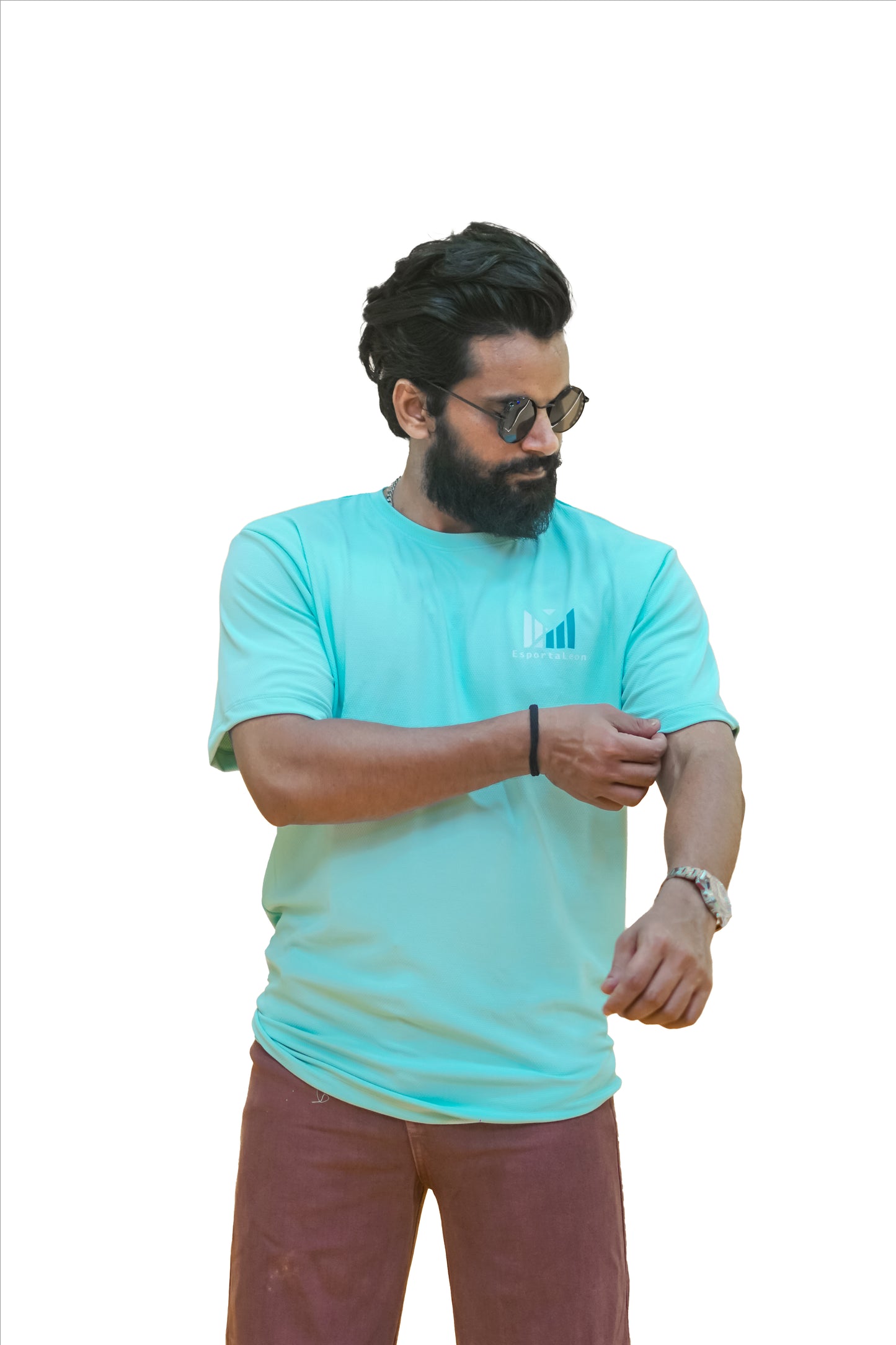 Popcorn Premium Sports T-shirt Aqua