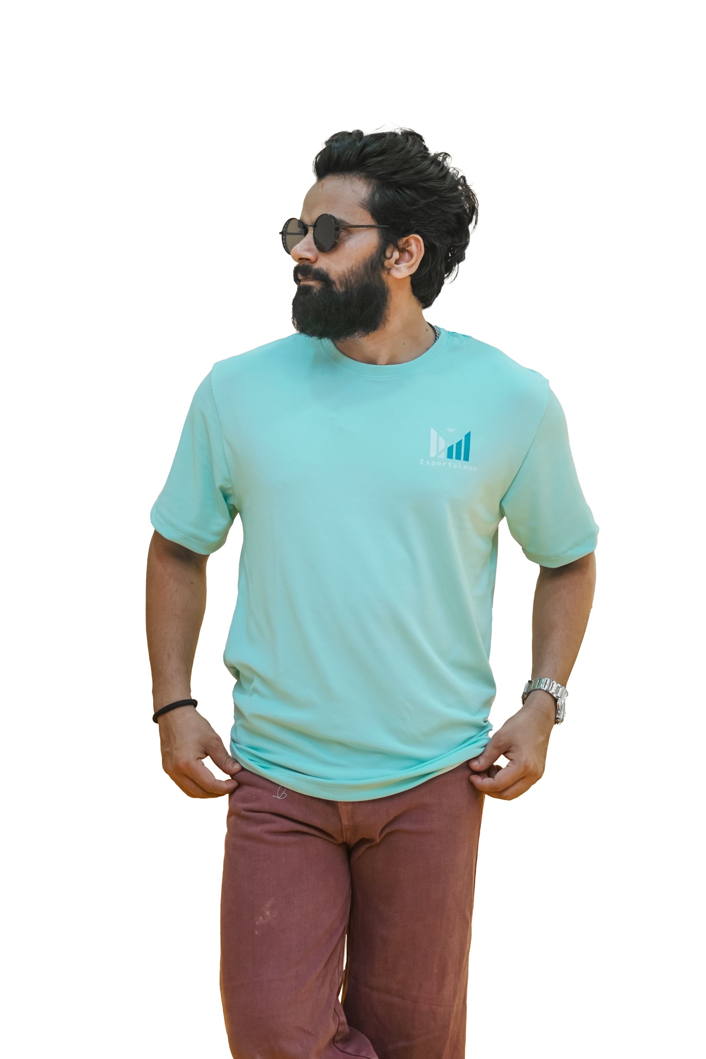 Popcorn Premium Sports T-shirt Aqua