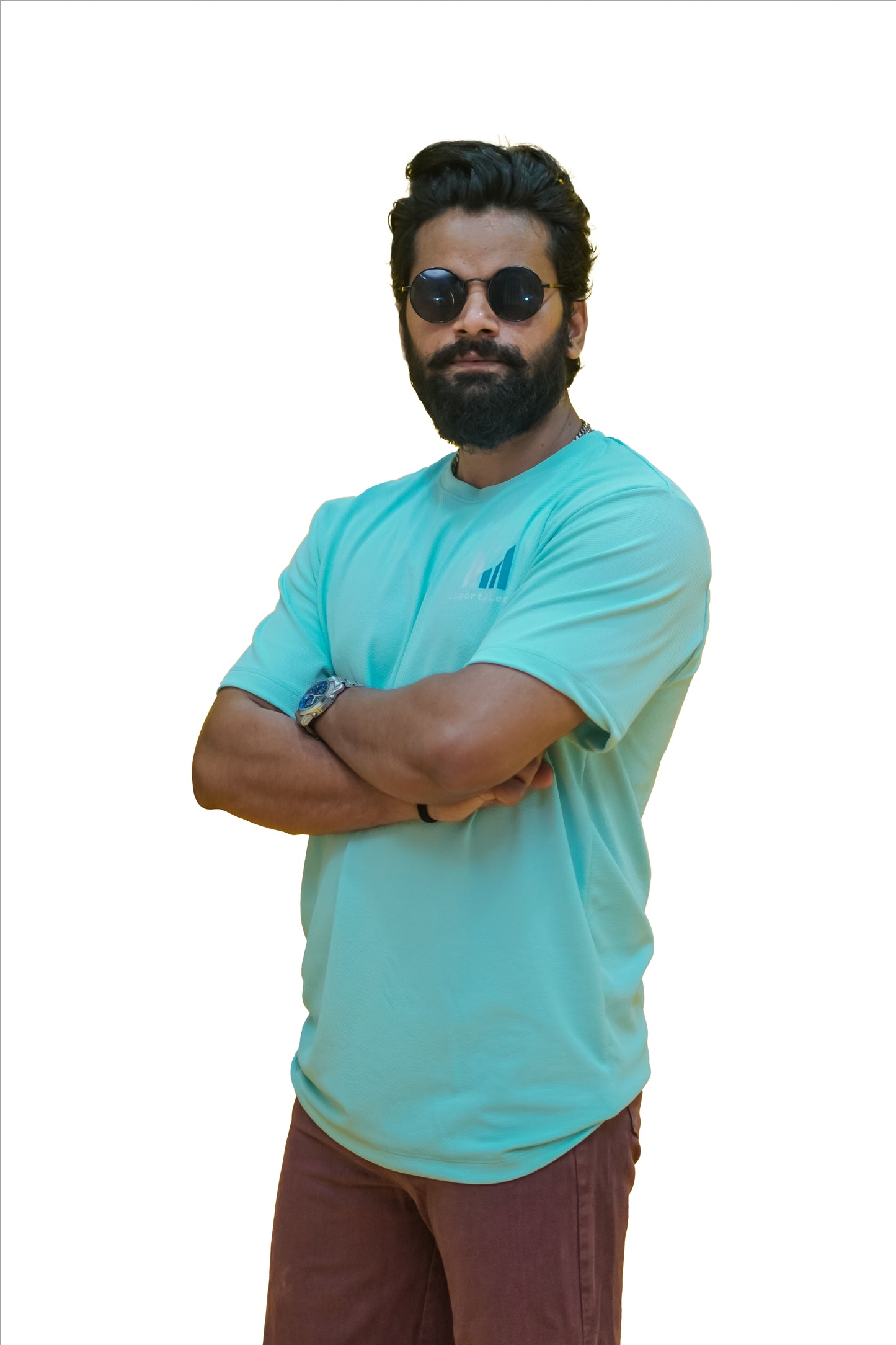 Popcorn Premium Sports T-shirt Aqua
