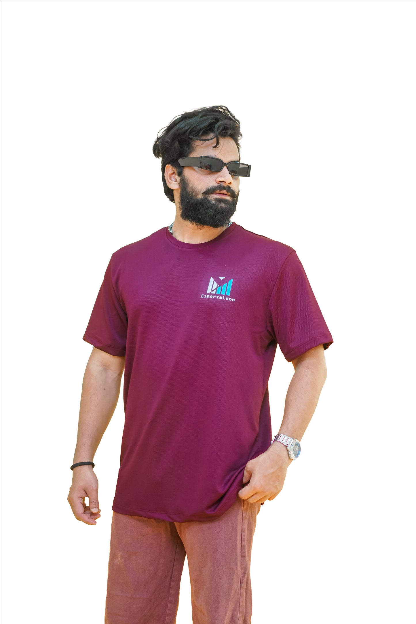 Popcorn Premium Sports T-shirt Wine