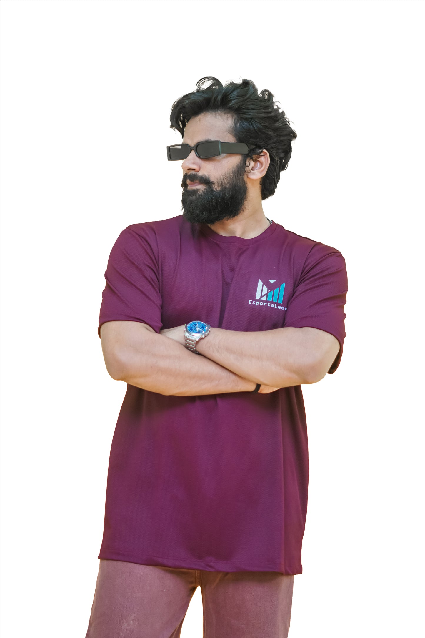Popcorn Premium Sports T-shirt Wine