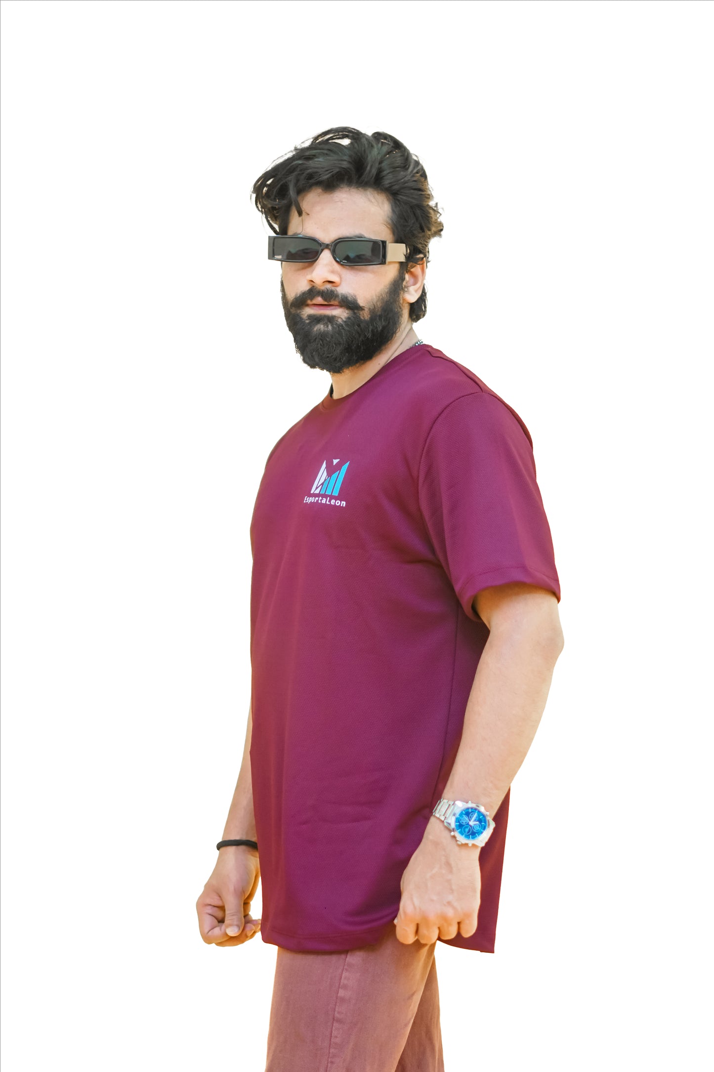 Popcorn Premium Sports T-shirt Wine