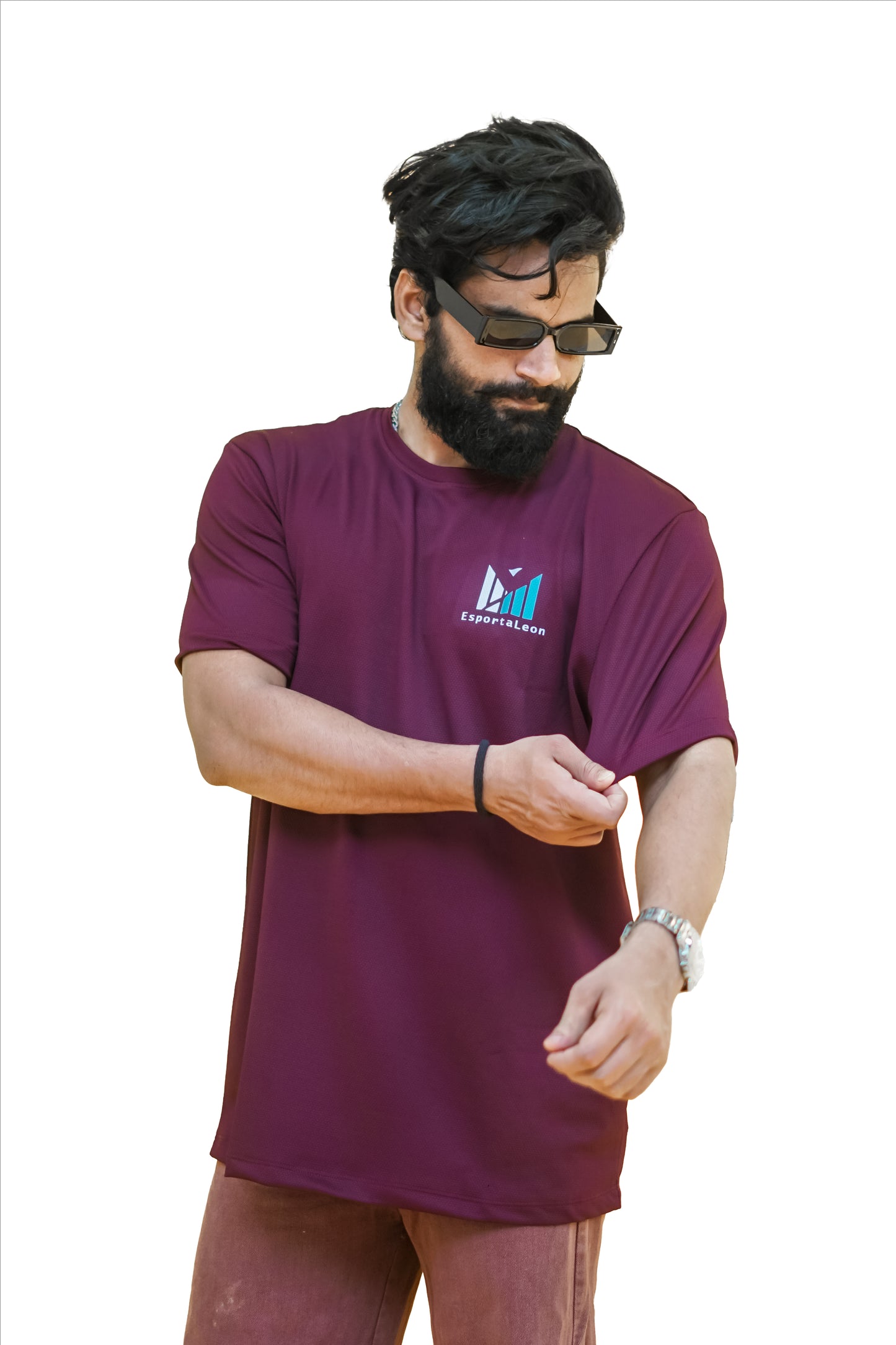 Popcorn Premium Sports T-shirt Wine