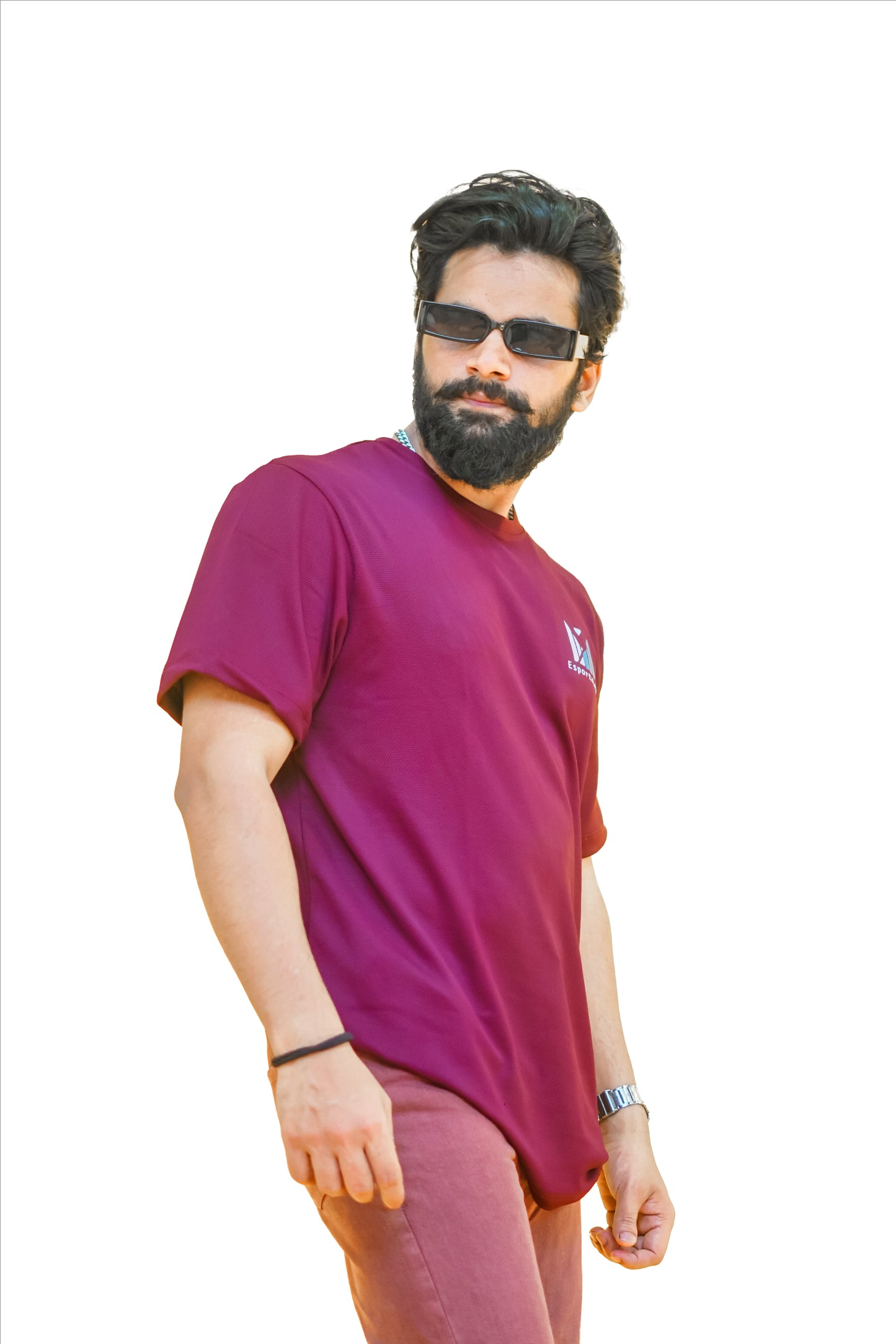 Popcorn Premium Sports T-shirt Wine