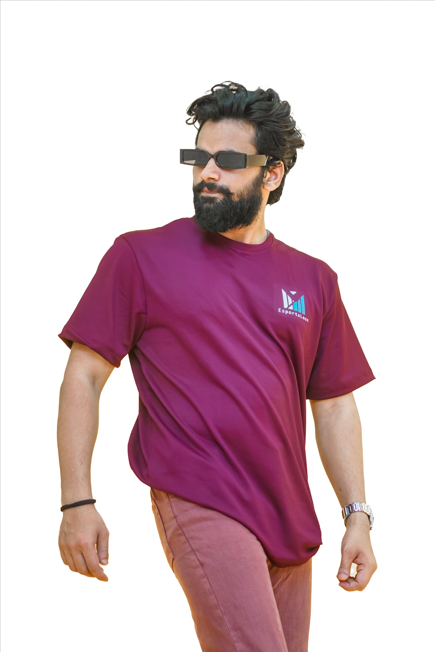Popcorn Premium Sports T-shirt Wine