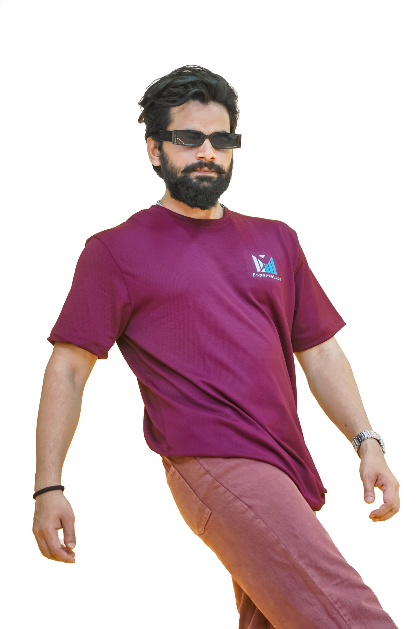 Popcorn Premium Sports T-shirt Wine