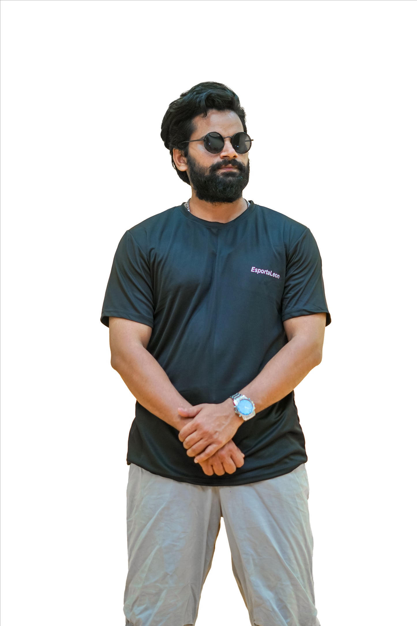 Knit Dry Fit Activewear T-shirt Black
