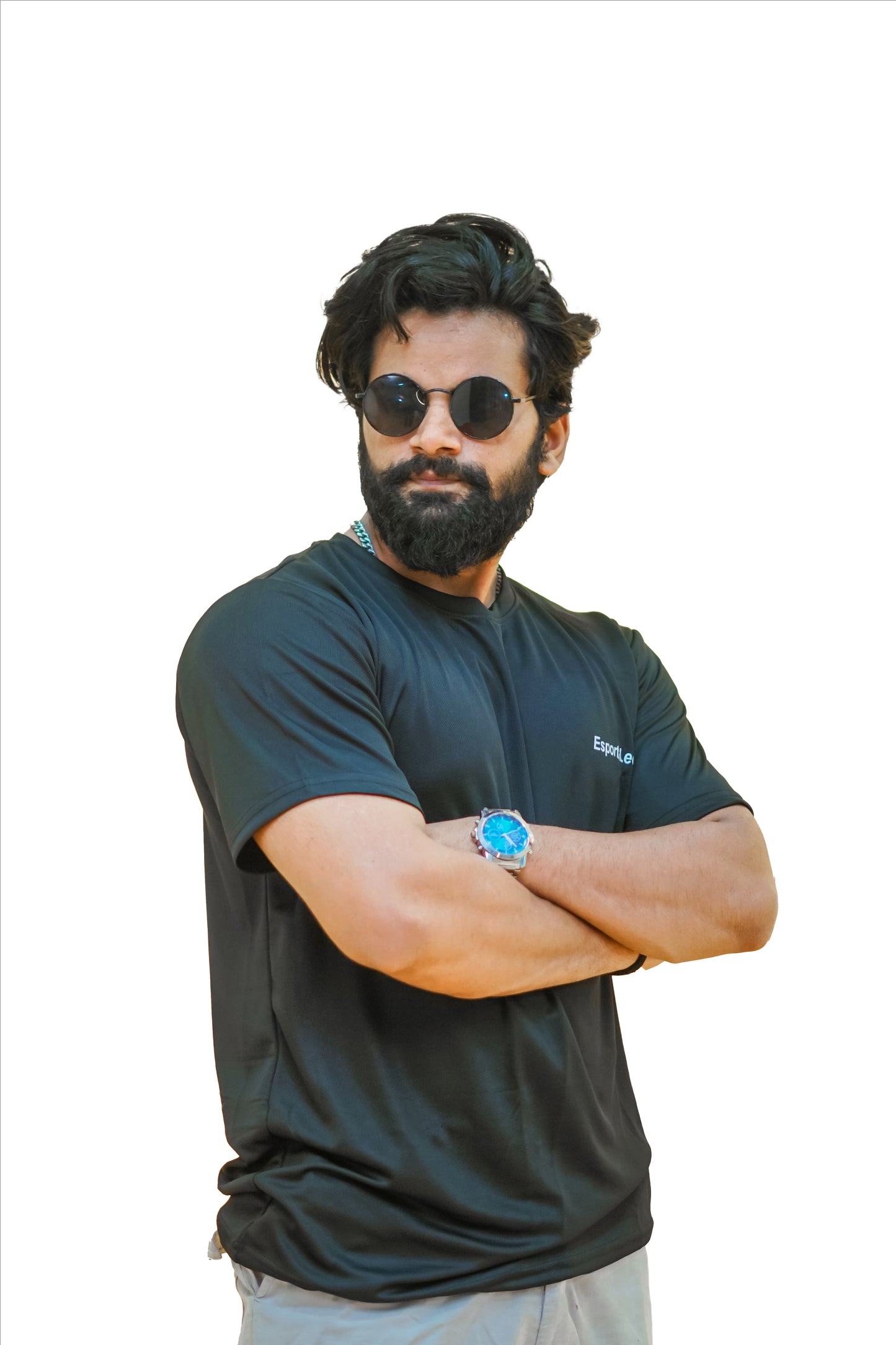 Knit Dry Fit Activewear T-shirt Black
